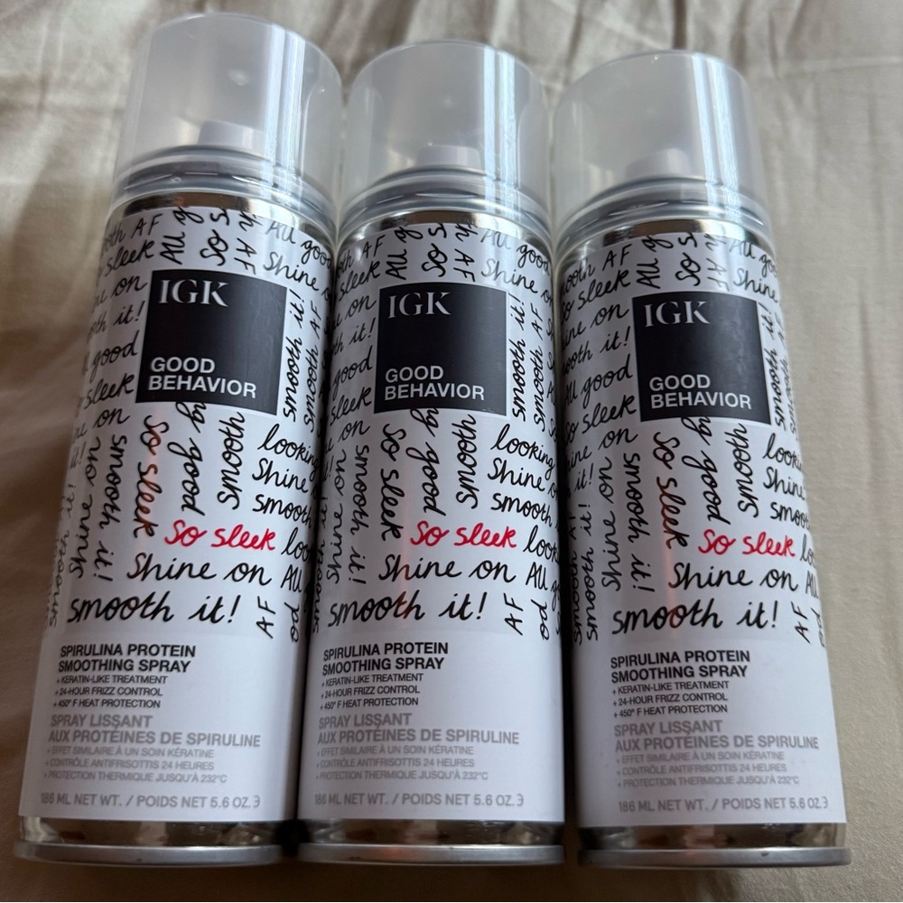 IGK Good Behavior Smoothing Spray Trio